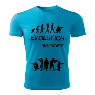 AIRSOFT tričko Evolution  tyrkysové S