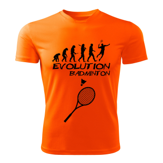 BADMINTON tričko Evolution oranžové 