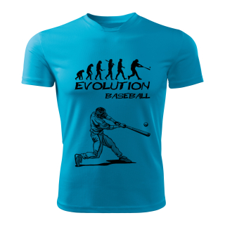 BASEBALL tričko Evolution tyrkysové  