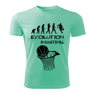 BASKETBALL tričko Evolution mátové 