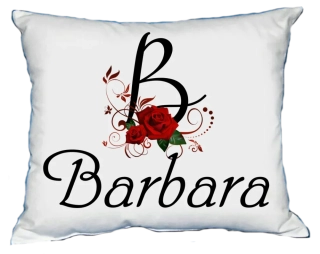 Moon River BARBARA polštář s dámským jménem 30x40 cm