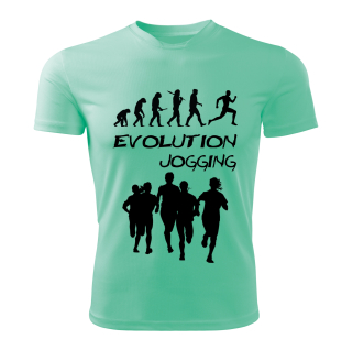 BĚH tričko Evolution JOGGING mátové 