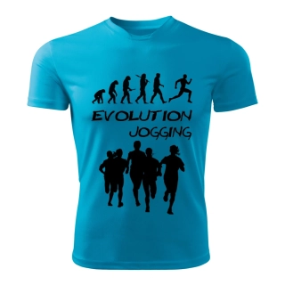 BĚH tričko Evolution JOGGING tyrkysové S
