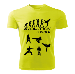 KARATE tričko Evolution limetkové 