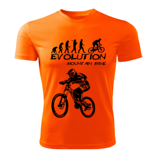 Mountain bike tričko Evolution Horské kolo  oranžové 