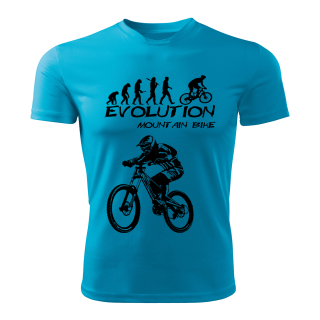 Mountain bike tričko Evolution Horské kolo tyrkysové 