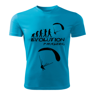 PARAGLIDING tričko Evolution tyrkysové 