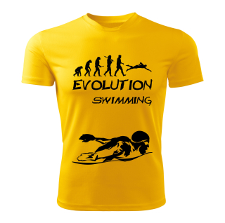 SWIMMING tričko Evolution plavání žluté 