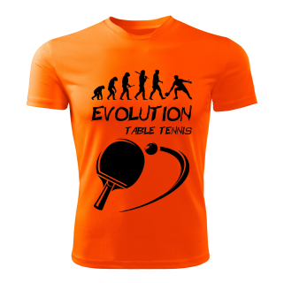 Table tennis tričko Evolution stolní tenis oranžové 