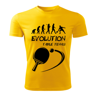 Table tennis tričko Evolution stolní tenis žluté 