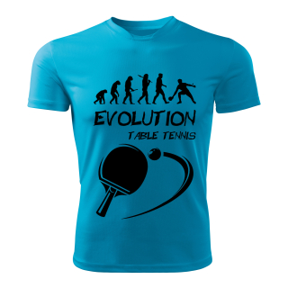 Table tennis tričko Evolution stolní tenis tyrkysové 