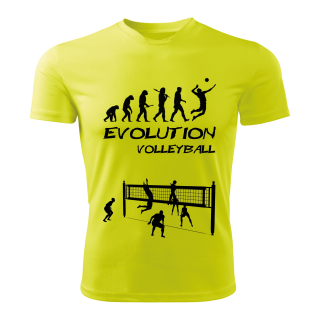 VOLLEYBALL tričko Evolution volejbal limetkové 