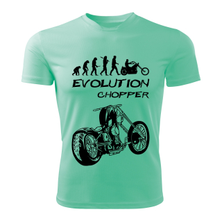 CHOPPER tričko Evolution mátové 