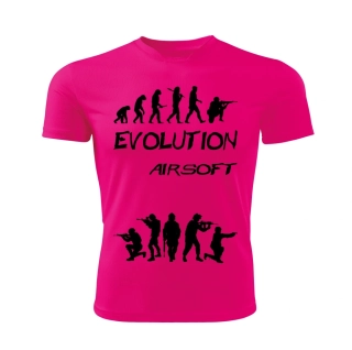 AIRSOFT tričko Evolution růžové   S