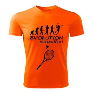 BADMINTON dámské tričko Evolution oranžové     
