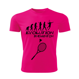 BADMINTON tričko Evolution růžové 