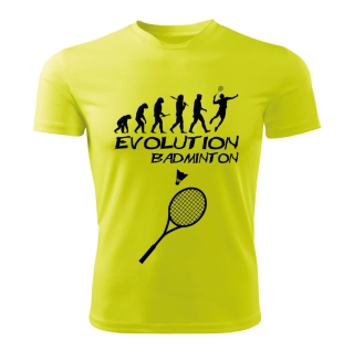 BADMINTON dámské tričko Evolution limetkové 