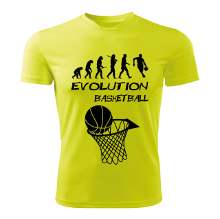 BASKETBAL tričko Evolution limetkové 