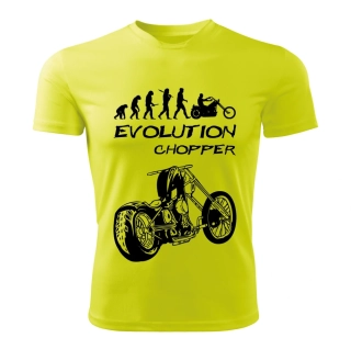 CHOPPER dámské tričko Evolution limetkové 