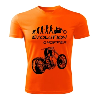 CHOPPER dámské tričko Evolution oranžové 