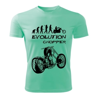 CHOPPER dámské tričko Evolution mátové 