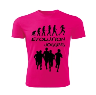 JOGGING dámské tričko Evolution běh růžové 