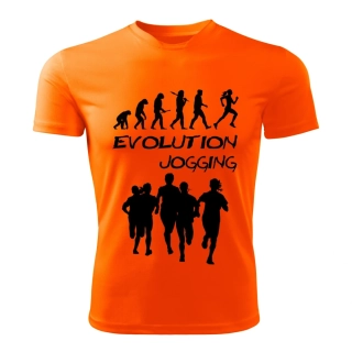 JOGGING dámské tričko Evolution běh oranžové 