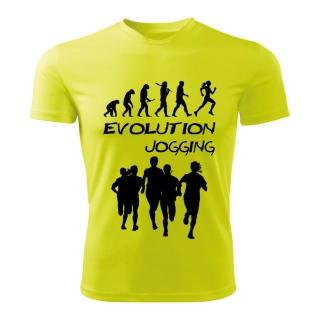 JOGGING dámské tričko Evolution běh limetkové 