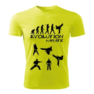 KARATE dámské tričko Evolution limetkové 