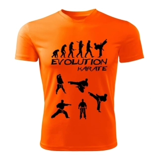 KARATE dámské tričko Evolution oranžové 