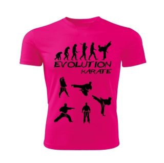 KARATE dámské tričko Evolution růžové 