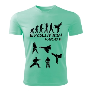 KARATE dámské tričko Evolution mátové 