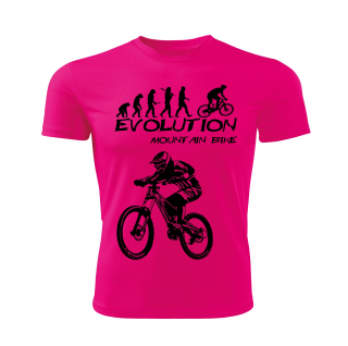 Horské kolo dámské tričko Evolution Mountain bike růžové 
