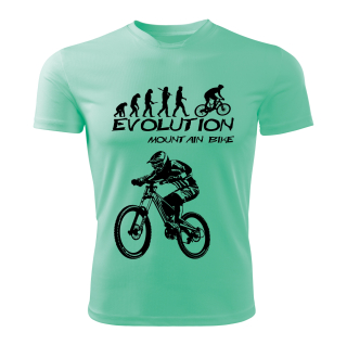 Horské kolo dámské tričko Evolution Mountain bike mátové 