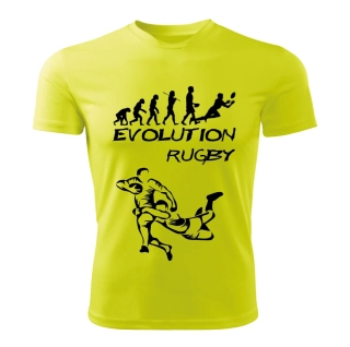 RUGBY dámské tričko Evolution limetkové 
