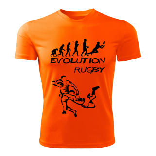 RUGBY dámské tričko Evolution oranžové 