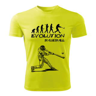 Evolution BASEBALL  dětské tričko limetkové 