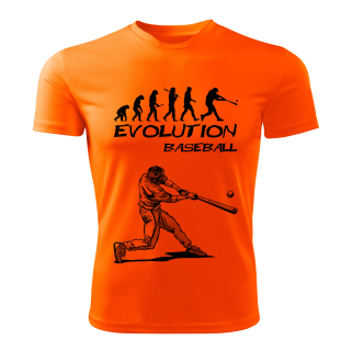 Evolution BASEBALL  dětské tričko oranžové 