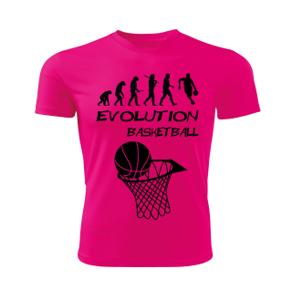 Evolution BASKETBAL  dětské tričko růžové 
