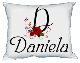 Moon River DANIELA polštář s dámským jménem 30x40 cm