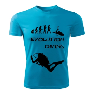 Evolution DIVING  dětské tričko tyrkysové 