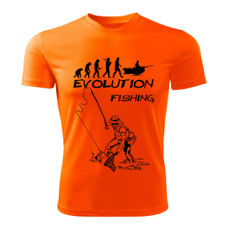 Evolution FISHING dětské tričko oranžové 