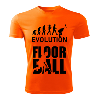 Evolution FLOORBALL dětské tričko oranžové 