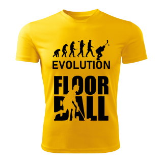 Evolution FLOORBALL dětské tričko žluté 