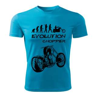 Evolution CHOPPER dětské tričko tyrkysové  