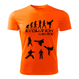 Evolution KARATE dětské tričko oranžové 