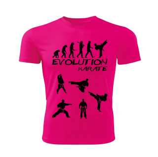 Evolution KARATE dětské tričko růžové 