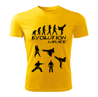 Evolution KARATE dětské tričko žluté 