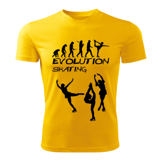 Evolution SKATING dětské tričko žluté 
