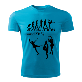 Evolution SKATING dětské tričko tyrkysové 